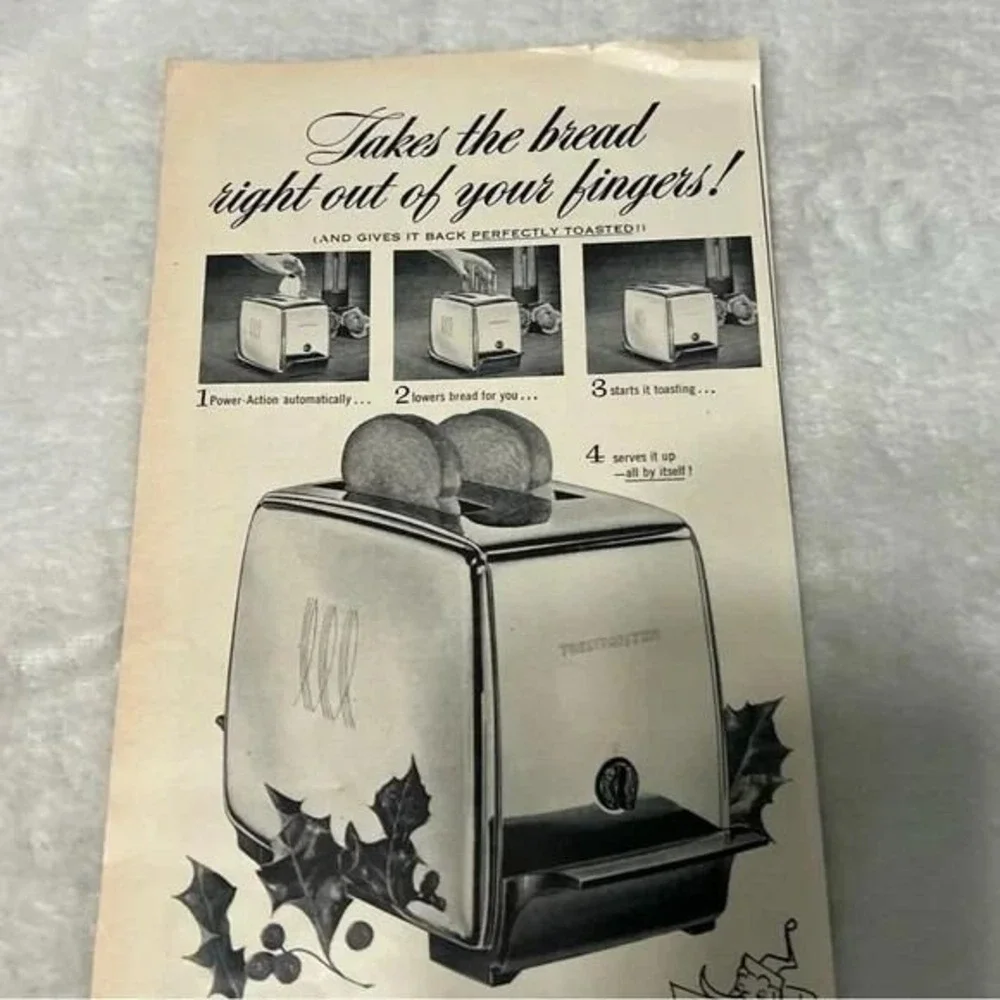 1954 Toastmaster McGraw Electric Co Elgin IL Original Vintage Print Ad